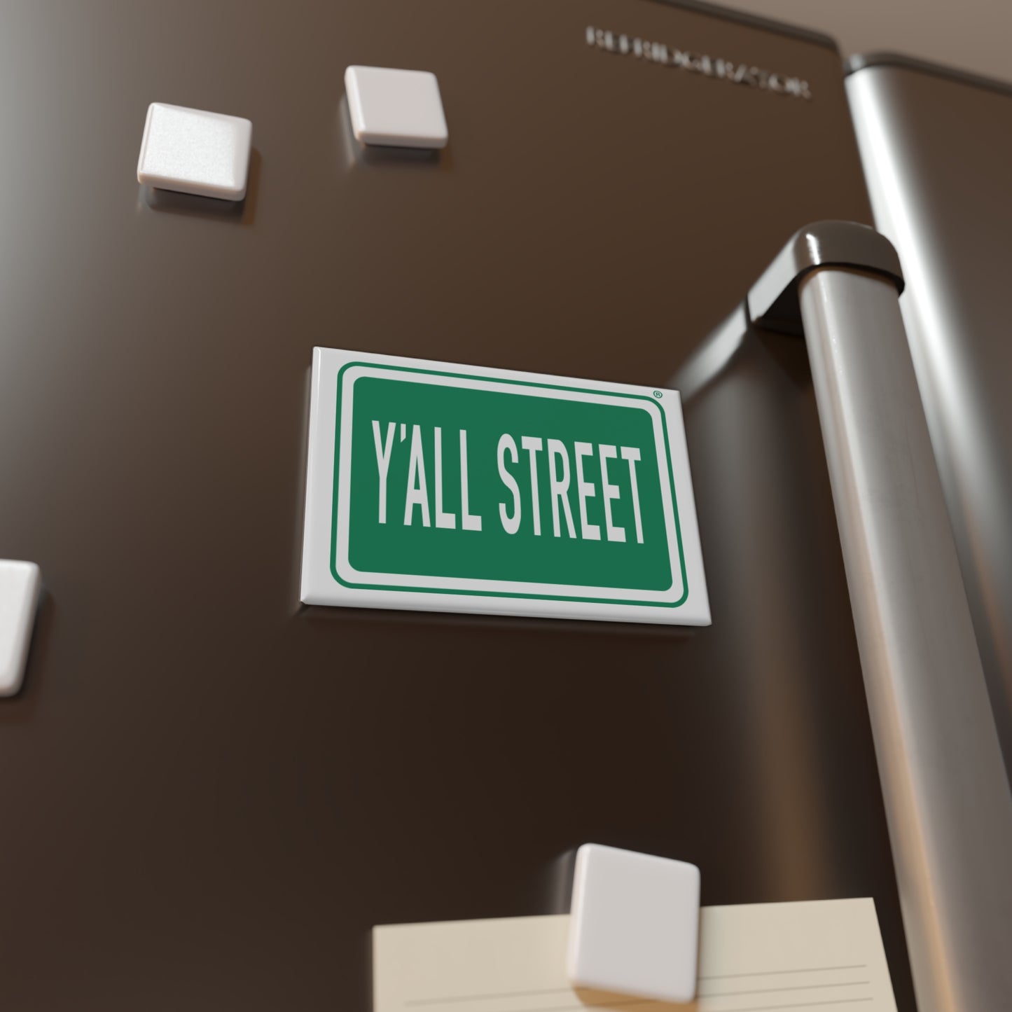 Y'ALL STREET Rectangular Magnet — Southern Road Sign Fridge Magnet