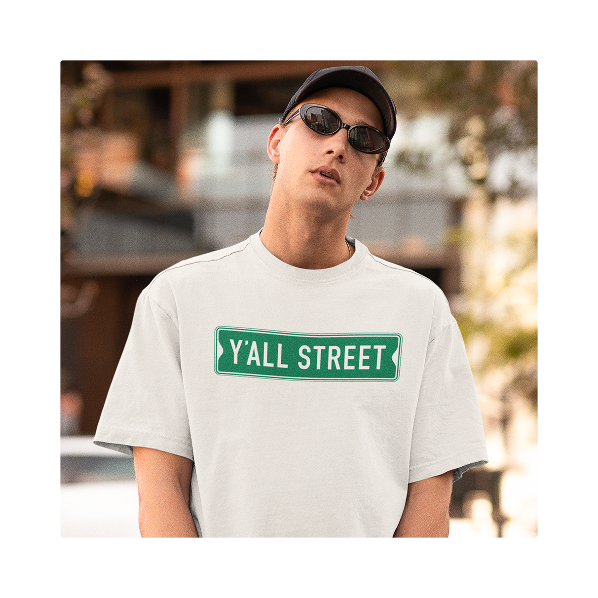 Y'all Street White T-Shirt
