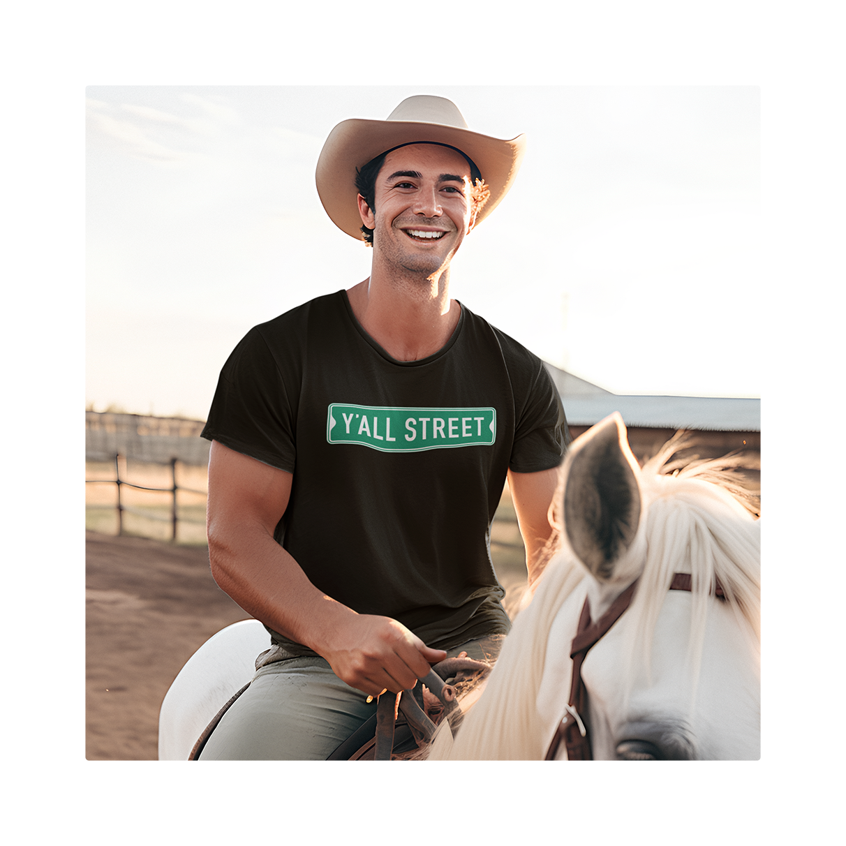 Y'all Street Black T-Shirt