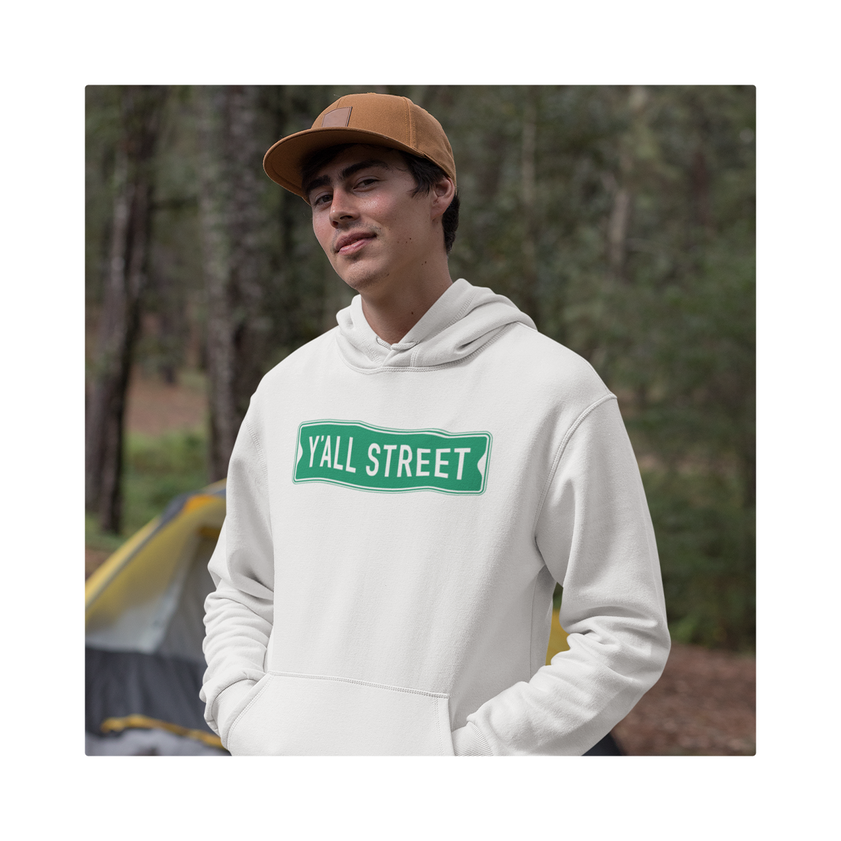 Y'all Street White Hoodie