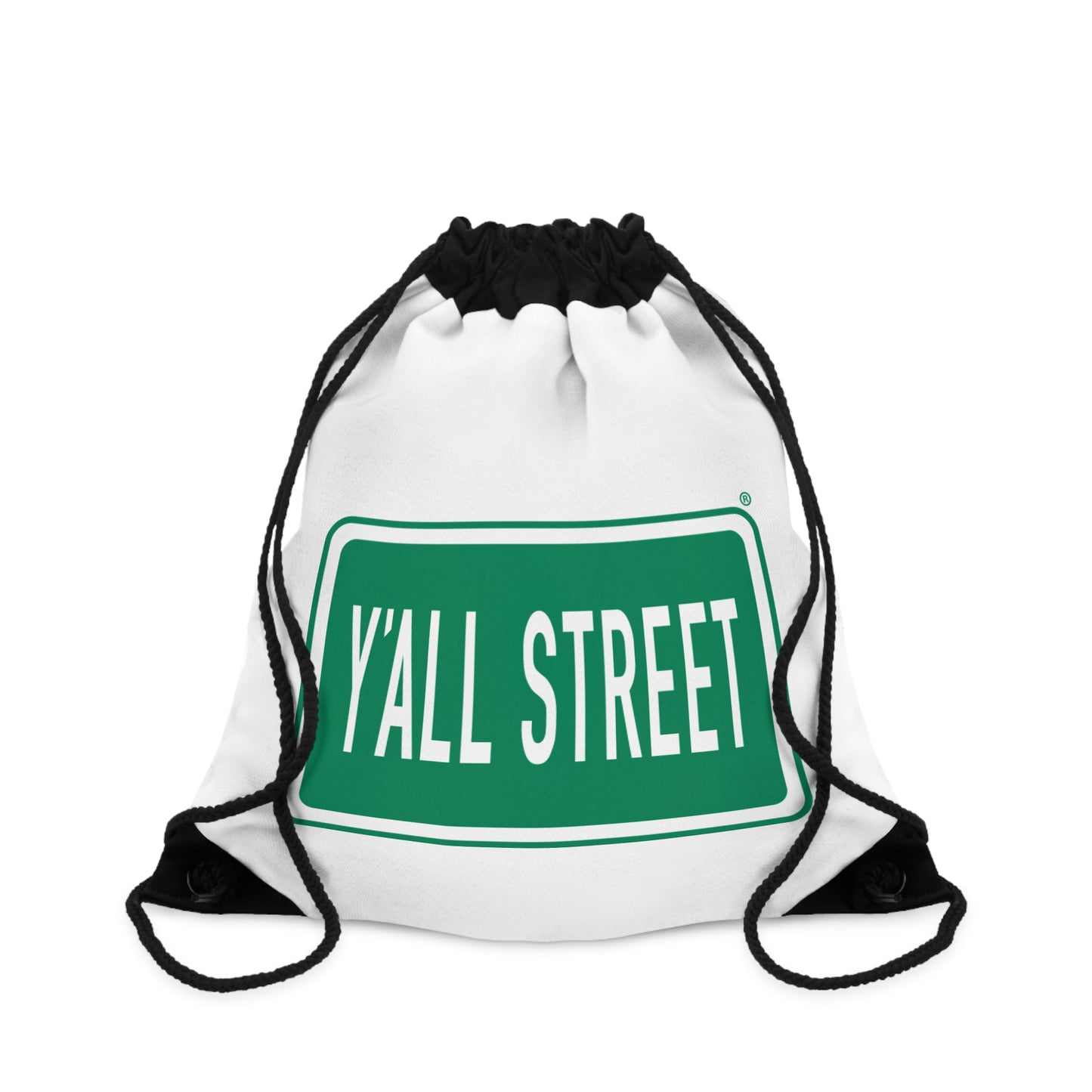 Y'All Street Drawstring Bag — Southern Street Sign Gym Sack