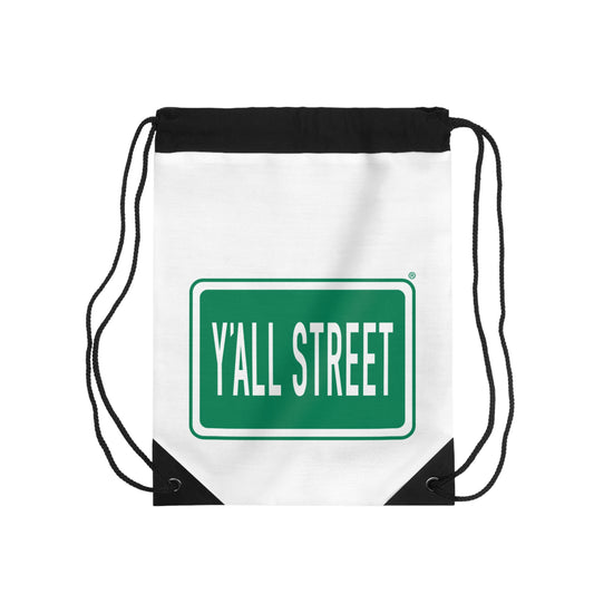 Y'All Street Drawstring Bag — Southern Street Sign Gym Sack